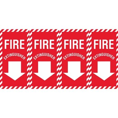 Fire Extinguisher (Down Arrow) Wrap Decal - 12 x 24