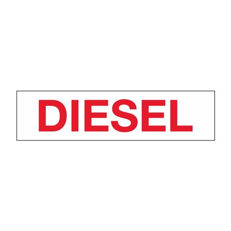 Truck/Tank Decals - Diesel - 4" Letter 6 x 24