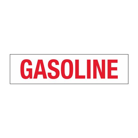 Truck/Tank Decals - Gasoline - 4" Letter 6 x 24