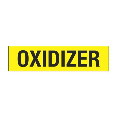 Truck/Tank Decals - Oxidizer - 4" Letter - 6 x 24