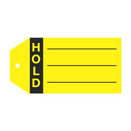 Product Status Tags - Hold 2 7/8 x 5 3/4