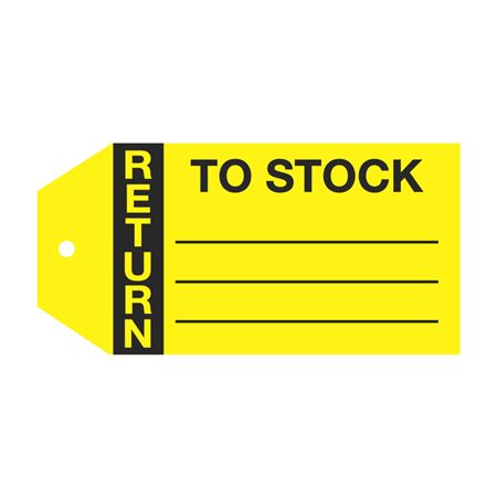 Product Status Tags - Return To Stock 2 7/8 x 5 3/4