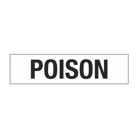 Truck/Tank Decals - Poison - 4" Letter 6 x 24