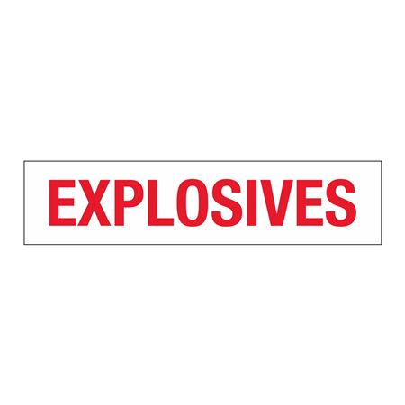 Truck/Tank Decals - Explosives - 4" Letter 7 x 30