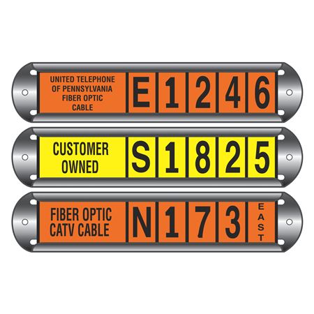 Aluminum Holder holds up to 6 - 1" Horizontal Characters