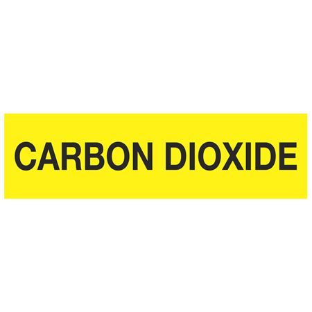 ANSI Pipe Markers Carbon Dioxide - Pk/10