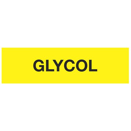 ANSI Pipe Markers Glycol - Pk/10