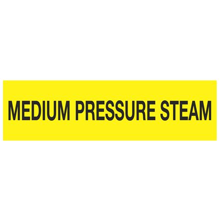 ANSI Pipe Markers Medium Pressure Steam - Pk/10