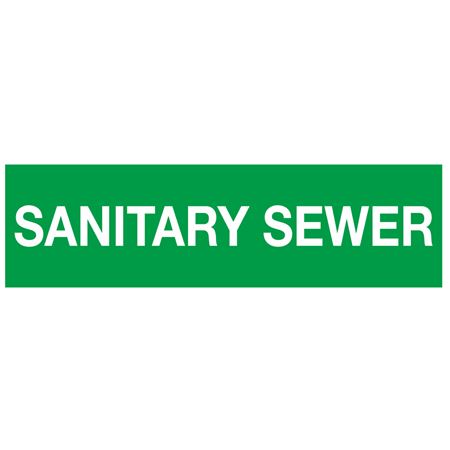 ANSI Pipe Markers Sanitary Sewer - Pk/10