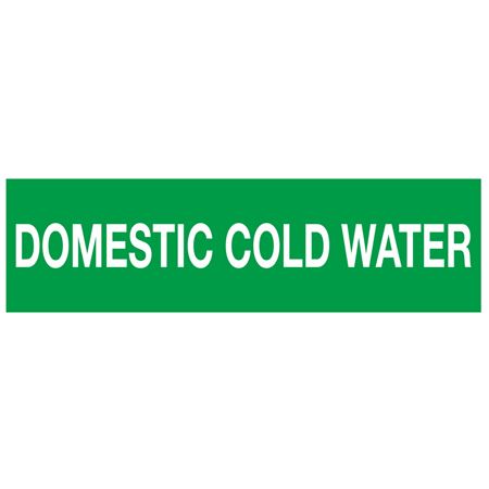 ANSI Pipe Markers Domestic Cold Water - Pk/10