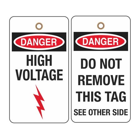 Danger High Voltage - 2 Sided