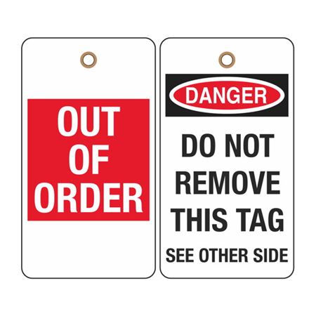 Out of Order Tag