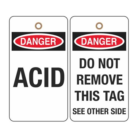 Danger ACID Tag