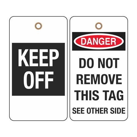 Keep Off Tag