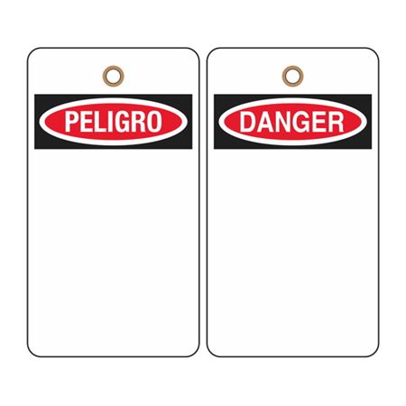 Danger (Blank - Bilingual) Tag