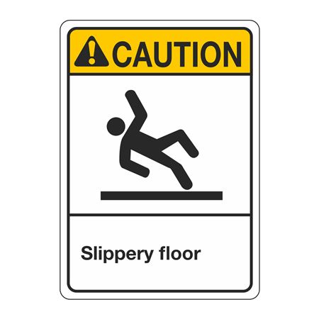 ANSI Slippery Floor Sign