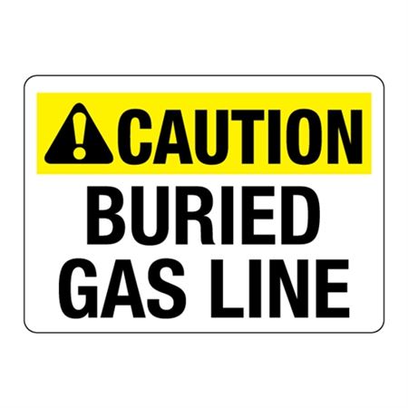 ANSI CAUTION Buried Gas Line | Carlton Industries