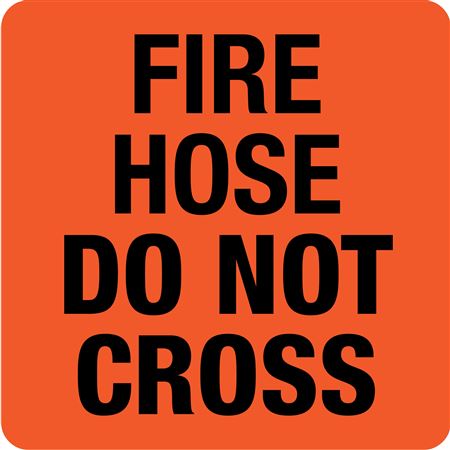 Fire Hose Do Not Cross - Magnetic A-Frame Sign