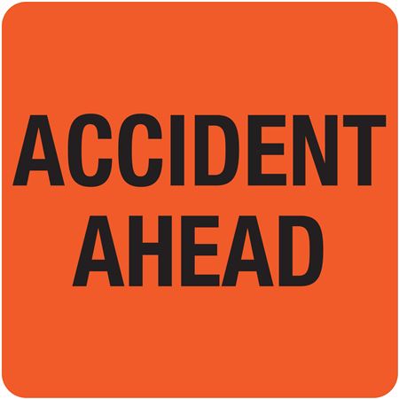 Cortina Safety Mesh Sign – 48" X 48" – "ACCIDENT AHEAD" – Heavy Duty