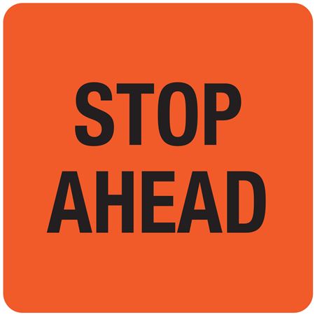 Stop Ahead - Magnetic A-Frame Sign