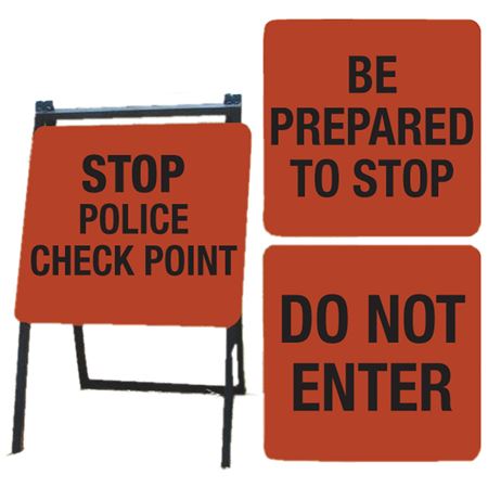 Interchangeable A-Frame Sign Kit - Do Not Enter