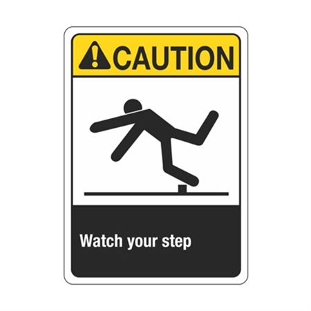 Caution Watch Your Step Sign