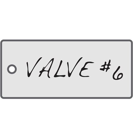 All-Write Aluminum Tags Custom Roundhole Punch 3.125 x 1.375