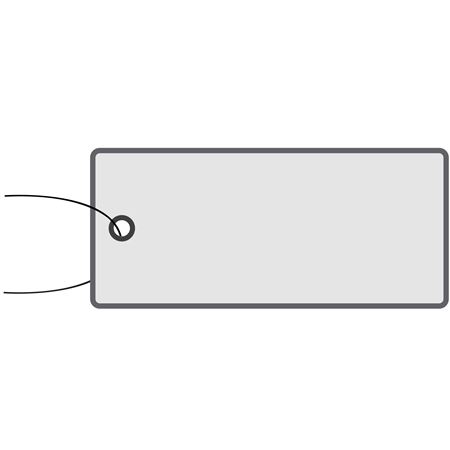 All-Write Aluminum Tags  Wire Attached  Silver 1 3/8 x 3 1/8