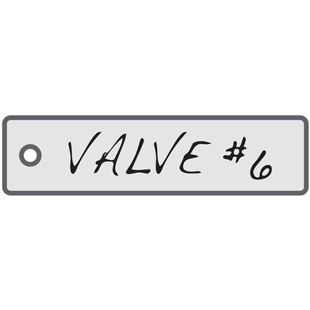 All-Write Aluminum Tags Custom Roundhole Punch 3 x .75