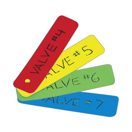 All-Write Aluminum Tags - Hole Punch 1 3/8 x 3 1/8
