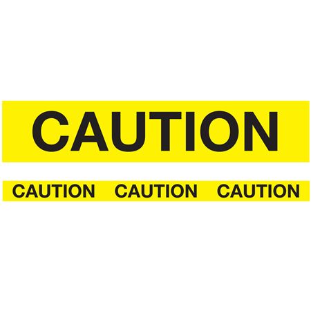 Biodegradable Barricade Tape-Caution-Yellow 3" x 150'