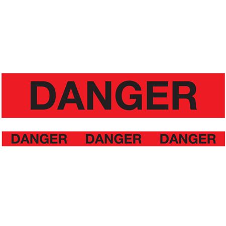 Biodegradable Barricade Tape - Danger - 
Red 3" x 150'