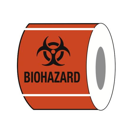 Biohazard Paper Label