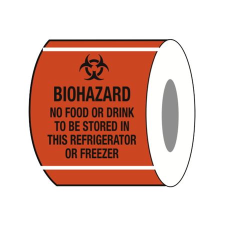 Biohazard - No Food Or Drink To Be Stored In Fridge