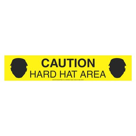 Caution Hard Hat Area (Graphic) 3" x 1000'