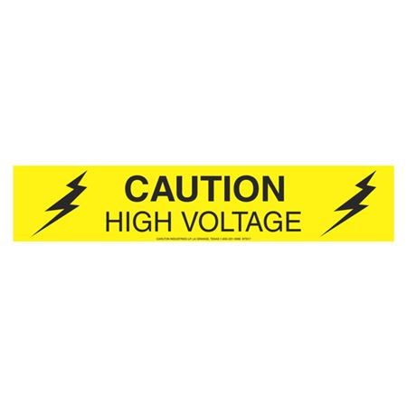 Caution High Voltage (Graphic) 3" x 1000'