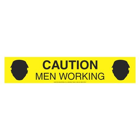 Caution Men Working Barricade Symbol Tape