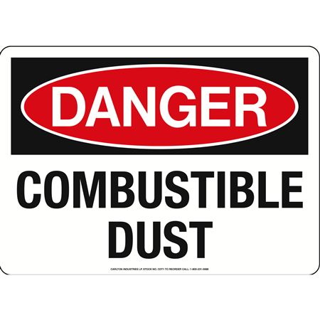 Danger - Combustible Dust Sign