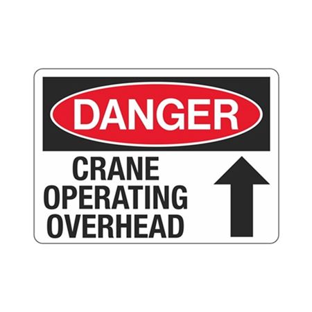 Danger - Crane Operating Overhead Sign