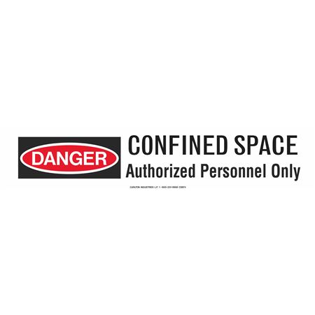Confined Space Authorized Personnel Only 3" x 500' Tape