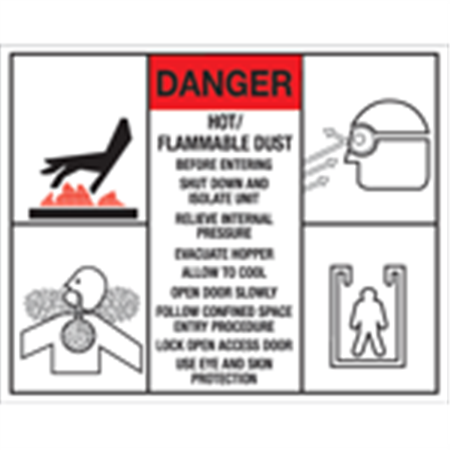 Custom Printed Safety Signs - .110 Poly - Up to 100 sq."