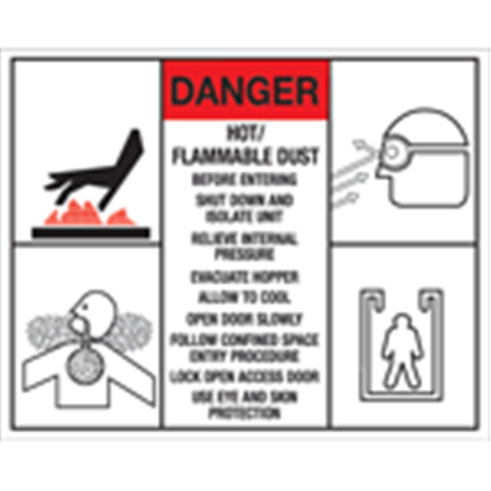 Custom Printed Safety Signs - .110 Poly - 501 to 960 sq."