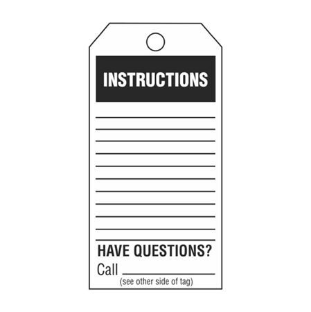 Instructions - Black Cardstock Tag