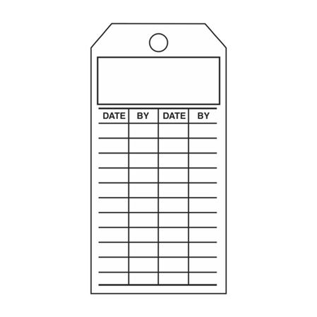 Blank Title - White Cardstock Tag