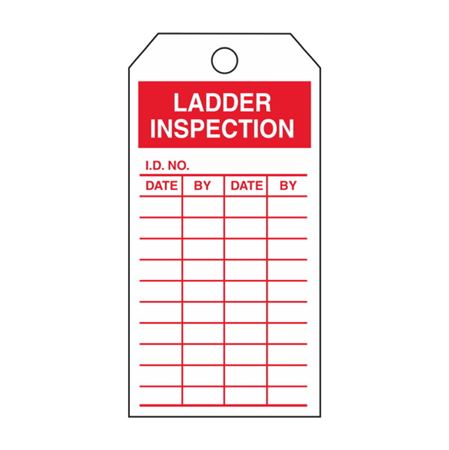 Ladder Inspection - Red Cardstock Tag