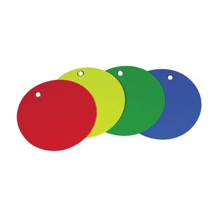 Color Coded Round Vinyl Tags w/Ties