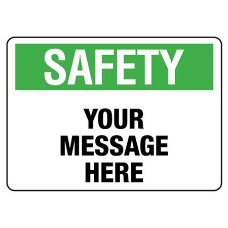 Custom Worded Industrial Decals - Safety