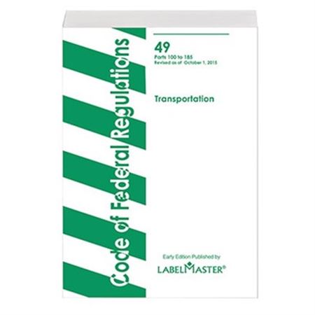 49 CFR DOT Federal Regulations 2015 Edition - 9 in. x 6 in.