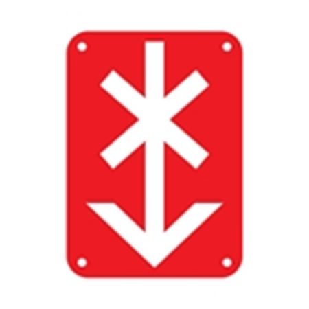 Pole Markers for Defective Poles - Do Not Climb Graphic 2.5 x 3.5 x .125