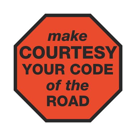 Make Courtesy Your Code of the Road Decal